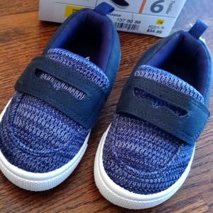 Carters Perseus Blue Knit Loafer Sneaker 6 Toddler new